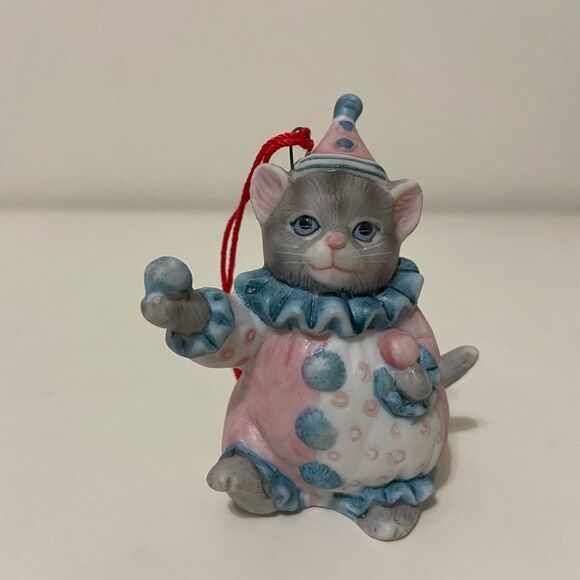 Kitty Cucumber Schmid Lot of 4 Figurines Ornaments Clown Angel Makeup School - Picture 5 of 12